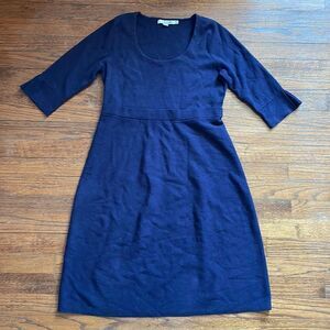 Boden Navy Scoop Neck Pullover Dress